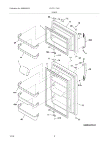 03 - Door parts for Frigidaire Refrigerator LFHT2117LB1 from AppliancePartsPros.com
