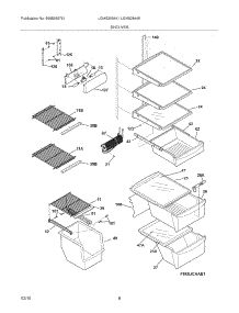 09 - Shelves parts for Frigidaire Refrigerator LGHS2634KP2 from AppliancePartsPros.com