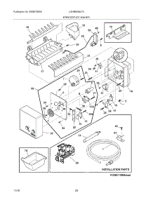 19 - Freezer Ice Maker parts for Frigidaire Refrigerator LGHB2869LF3 from AppliancePartsPros.com
