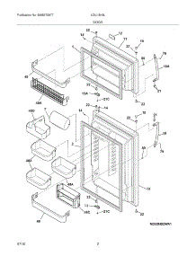 03 - Door parts for Frigidaire Refrigerator LGUI1849LE0 from AppliancePartsPros.com