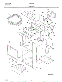 Ice Dispenser parts for Frigidaire Refrigerator OEMF3-FRS26ZXHD2 from AppliancePartsPros.com