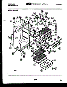 03 - Cabinet Parts parts for Frigidaire Refrigerator PF18TFA1 from AppliancePartsPros.com