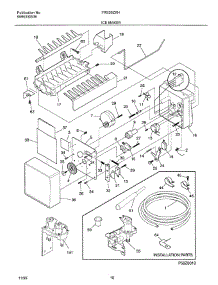 Ice Maker parts for Frigidaire Refrigerator OEMF3-FRS26ZXHD2 from AppliancePartsPros.com