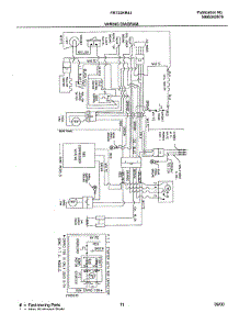 Wiring Schematic parts for Frigidaire Refrigerator OEM1-FRT2KRAJW0 from AppliancePartsPros.com