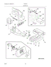 11 - Controls parts for Frigidaire Refrigerator PHS37EHSB5 from AppliancePartsPros.com