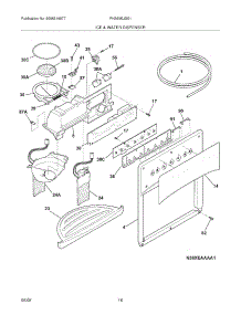 17 - Ice & Water Dispenser parts for Frigidaire Refrigerator PHS69EJSS1 from AppliancePartsPros.com