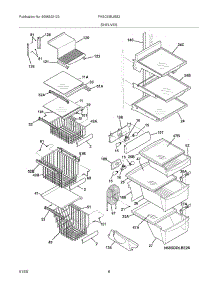 09 - Shelves parts for Frigidaire Refrigerator PHSC39EJSS3 from AppliancePartsPros.com