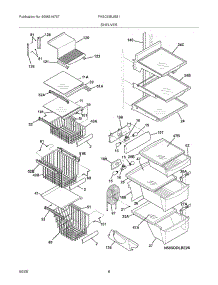 09 - Shelves parts for Frigidaire Refrigerator PHSC39EJSS1 from AppliancePartsPros.com