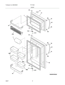 03 - Doors parts for Frigidaire Refrigerator PHT189HKM4 from AppliancePartsPros.com