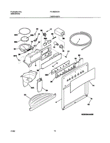 15 - Dispenser parts for Frigidaire Refrigerator PLHS237ZAB1 from AppliancePartsPros.com
