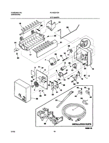 19 - Ice Maker parts for Frigidaire Refrigerator PLHS237ZAB1 from AppliancePartsPros.com