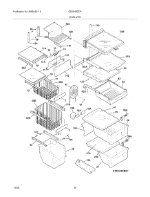 09 - Shelves parts for Frigidaire Refrigerator GS23HSZDPW6 from AppliancePartsPros.com