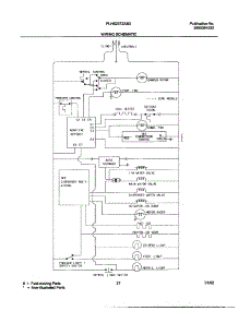 21 - Wiring Schematic parts for Frigidaire Refrigerator PLHS237ZAB1 from AppliancePartsPros.com