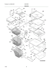 09 - Shelves parts for Frigidaire Refrigerator GS23HSZDW6 from AppliancePartsPros.com