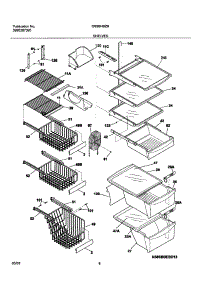 09 - Shelves parts for Frigidaire Refrigerator GS26HSZBW2 from AppliancePartsPros.com