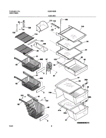09 - Shelves parts for Frigidaire Refrigerator GS26HSZBW1 from AppliancePartsPros.com