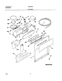 15 - Dispenser parts for Frigidaire Refrigerator GS26HSZBW1 from AppliancePartsPros.com