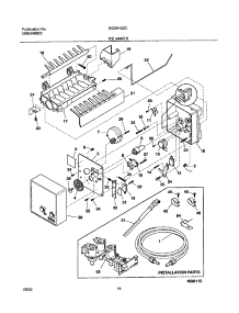19 - Ice Maker parts for Frigidaire Refrigerator GS26HSZCW1 from AppliancePartsPros.com