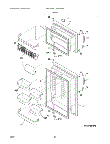 03 - Door parts for Frigidaire Refrigerator PHT219HSM4 from AppliancePartsPros.com