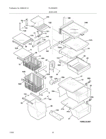 09 - Shelves parts for Frigidaire Refrigerator PLHS239ZDB9 from AppliancePartsPros.com