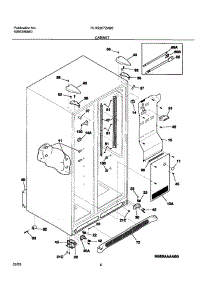 07 - Cabinet parts for Frigidaire Refrigerator PLHS267ZAB6 from AppliancePartsPros.com
