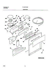 15 - Dispenser parts for Frigidaire Refrigerator PLHS267ZAB6 from AppliancePartsPros.com