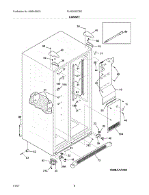 07 - Cabinet parts for Frigidaire Refrigerator PLHS239ZDBD from AppliancePartsPros.com
