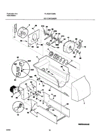 17 - Ice Container parts for Frigidaire Refrigerator PLHS267ZAB6 from AppliancePartsPros.com