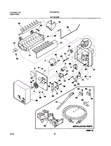 19 - Ice Maker parts for Frigidaire Refrigerator PLHS267ZAB2 from AppliancePartsPros.com