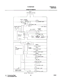 21 - Wiring Schematic parts for Frigidaire Refrigerator PLHS267ZAB2 from AppliancePartsPros.com