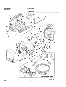 19 - Ice Maker parts for Frigidaire Refrigerator PLHS267ZAB6 from AppliancePartsPros.com