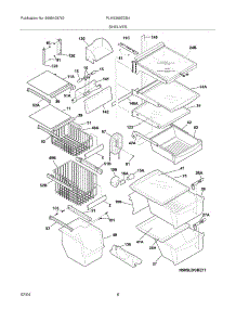 09 - Shelves parts for Frigidaire Refrigerator PLHS269ZCB4 from AppliancePartsPros.com