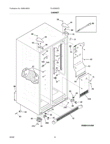 07 - Cabinet parts for Frigidaire Refrigerator PLHS269ZDBA from AppliancePartsPros.com