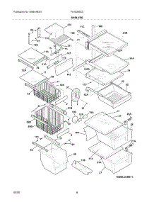 09 - Shelves parts for Frigidaire Refrigerator PLHS269ZDBA from AppliancePartsPros.com