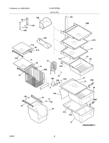 09 - Shelves parts for Frigidaire Refrigerator PLHS37EFSB0 from AppliancePartsPros.com