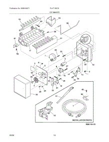 11 - Ice Maker parts for Frigidaire Refrigerator PLHT189CSBE from AppliancePartsPros.com