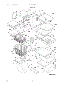 09 - Shelves parts for Frigidaire Refrigerator PLHS69EGSS8 from AppliancePartsPros.com