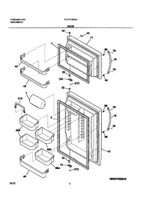 03 - Doors parts for Frigidaire Refrigerator PLHT189CSK0 from AppliancePartsPros.com