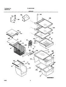 09 - Shelves parts for Frigidaire Refrigerator PLHS237ZCB0 from AppliancePartsPros.com