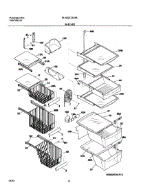 09 - Shelves parts for Frigidaire Refrigerator PLHS237ZAB6 from AppliancePartsPros.com