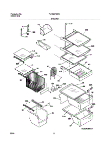 09 - Shelves parts for Frigidaire Refrigerator PLHS237ZCB1 from AppliancePartsPros.com