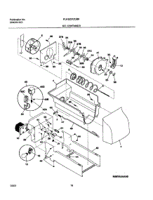 17 - Ice Container parts for Frigidaire Refrigerator PLHS237ZCB0 from AppliancePartsPros.com