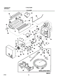 19 - Ice Maker parts for Frigidaire Refrigerator PLHS237ZAB6 from AppliancePartsPros.com