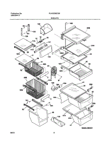 09 - Shelves parts for Frigidaire Refrigerator PLHS239ZCB1 from AppliancePartsPros.com