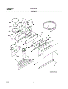 15 - Dispenser parts for Frigidaire Refrigerator PLHS239ZCB1 from AppliancePartsPros.com