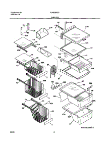09 - Shelves parts for Frigidaire Refrigerator PLHS268ZCB4 from AppliancePartsPros.com
