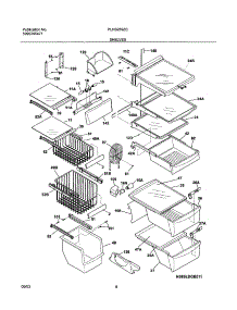 09 - Shelves parts for Frigidaire Refrigerator PLHS269ZCB2 from AppliancePartsPros.com