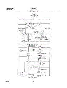 20 - Wiring Schematic parts for Frigidaire Refrigerator PLHS239ZCB1 from AppliancePartsPros.com