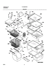 09 - Shelves parts for Frigidaire Refrigerator PLHS269ZCB0 from AppliancePartsPros.com