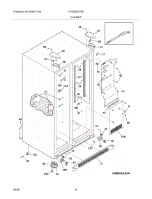 07 - Cabinet parts for Frigidaire Refrigerator PLHS269ZDBD from AppliancePartsPros.com